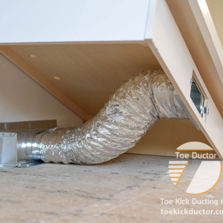 Under Cabinet Toe Kick Ducting Kits, Hvac Vent Under Kitchen Cabinet