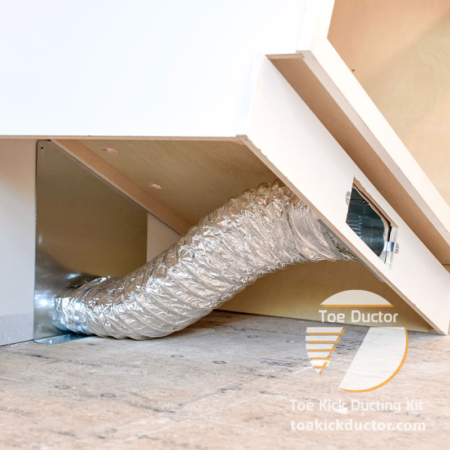 Under Cabinet Toe Kick Ducting Kits, Hvac Vent Under Kitchen Cabinet Doors