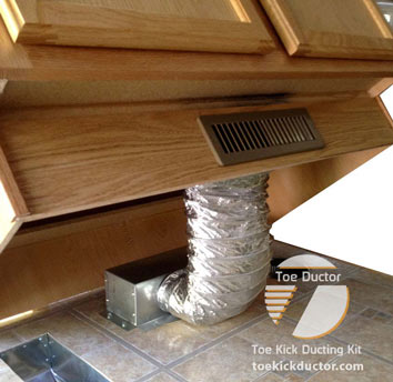 The Official Toe Ductor Under Cabinet Toe Kick Ducting Kits